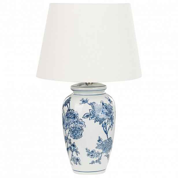Beliani STOLNÍ LAMPA Bílá Beluso