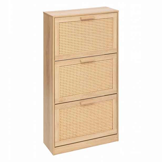Botník Vídeňská Pletenina Mdf 60 X 24 X 113 CM Hnědá 18 Párů