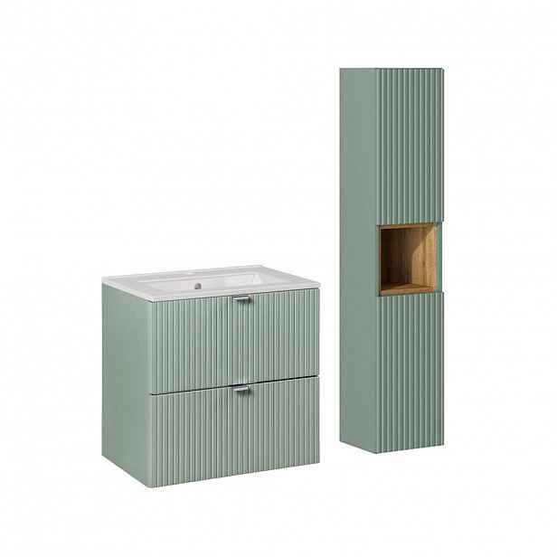 Petits-meubles KOUPELNOVÝ NÁBYTEK 60cm Jade 2er-Set Zelená