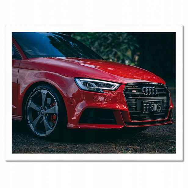 Plakáty v rámu 40x30 Červené Audi S3 Alufelgy