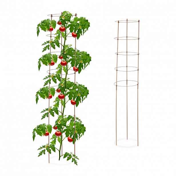 Relaxdays OPORA Hnědá 2dílná-sada 150 cm
