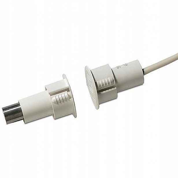 Magnetický detektor na kovové dveře DC107, bílý