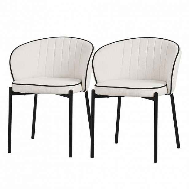 ML-DESIGN JÍDELNÍ ŽIDLE, sada 2 ks, béžové