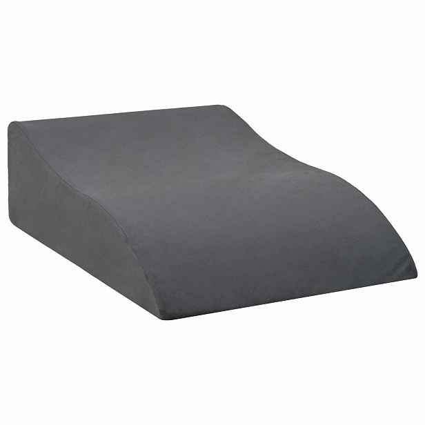 vidaXL Polštář na nohy 68 x 40 x 18 cm PU pěna Šedá