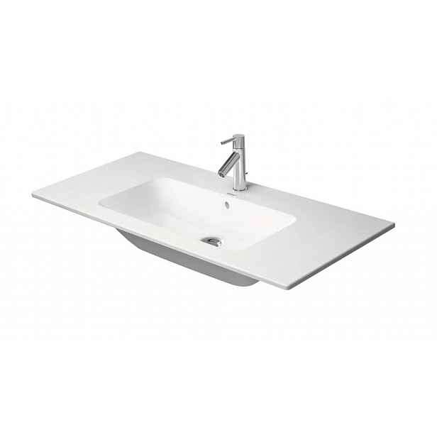 Duravit ME by Starck - Umyvadlo 103x49 cm, s přepadem, otvor pro baterii, DuraShield, bílá 233610AA00