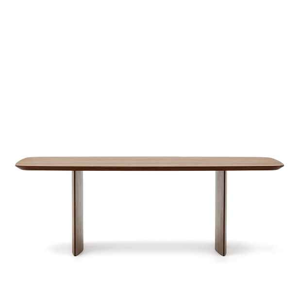 Hnědý jídelní stůl v dekoru ořechu 100x240 cm Litto – Kave Home