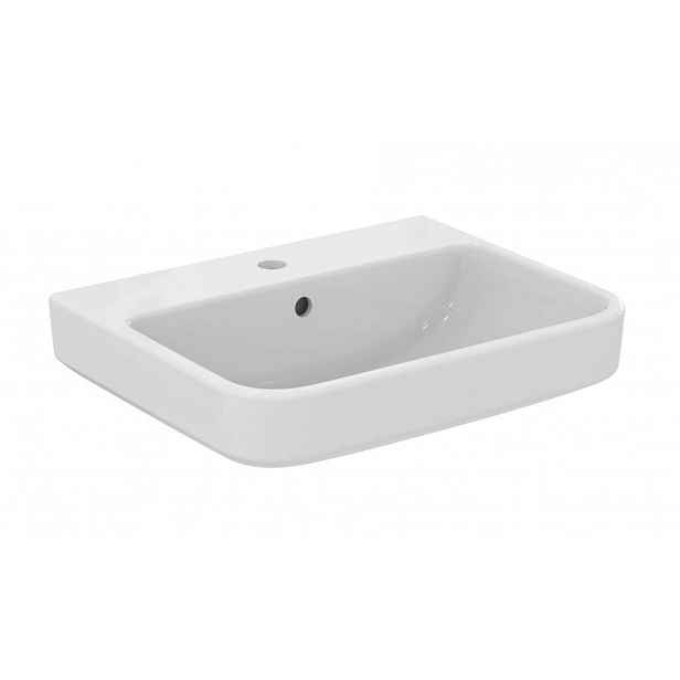 Ideal Standard i.Life B - Umyvadlo 55x44 cm, s přepadem, otvor pro baterii, SmartGuard, bílá T4608HY