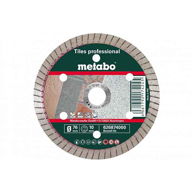 Metabo - Diamantový řezný kotouč 76x10 mm 626874000