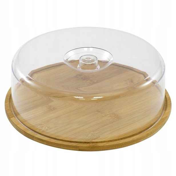 Bambusová deska s krytem Tadar 28 cm, kulatá