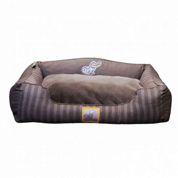 CROCODOG STRIPED PET BED