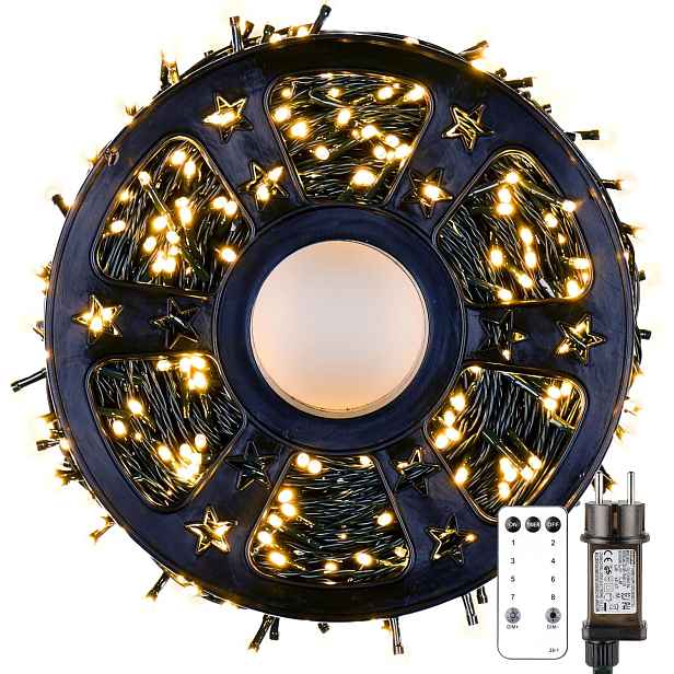 Led světelný řetěz na vánoční stromek a pro venkovní použití, 80 m, 800 Led diod