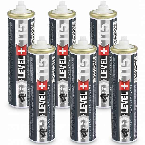 Plynové bombičky do sazečů 6 Ks 152 mm 56 ml L+115
