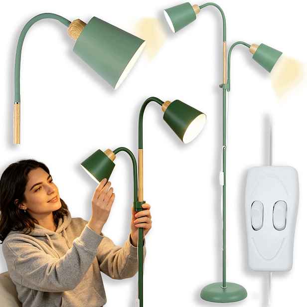 Stojací Lampa Noční Lampa 159 CM 60 W Moderní Pohyblivá Dvojitá Lampa Do Kanceláře