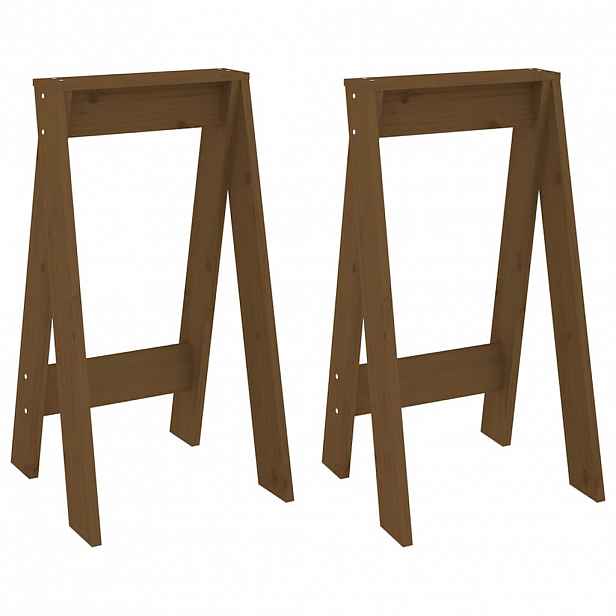 vidaXL Stoličky 2 ks medově hnědé 40 x 40 x 75 cm masivní borové dřevo