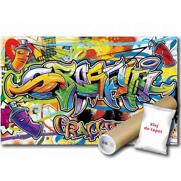 Vinylová Fototapeta Graffiti Grafika Umění Street Art Nápis Sprej 254x184