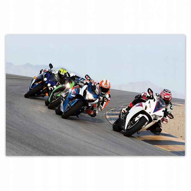 Plakáty 200x135 Motocyklové závodníky