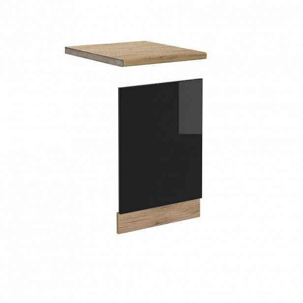 Vicco PŘEDNÍ PANEL R-Line Černý vysoký lesk 45 cm , PD Dub