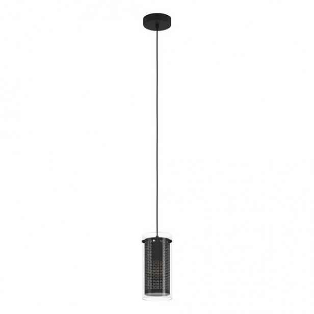 LED Závěsné osvětlení Eglo PINTO TEXTIL 1 černá 900341