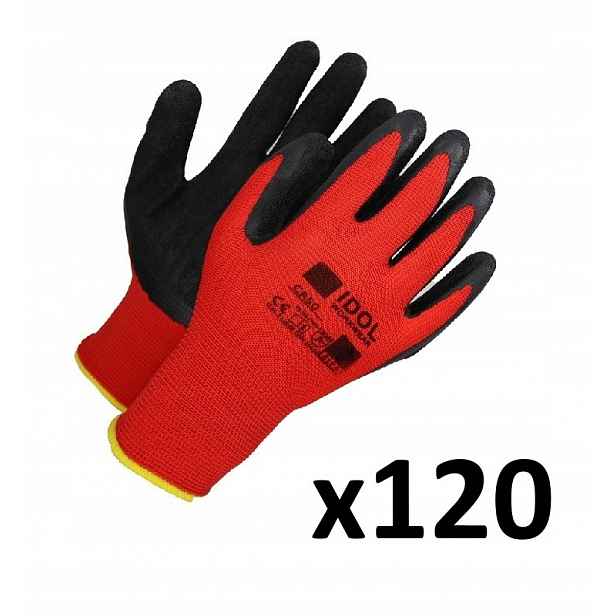 Ochranné Pracovní Rukavice Bozp Solid CR50 Latexové VEL.10 (XL) 120 Párů