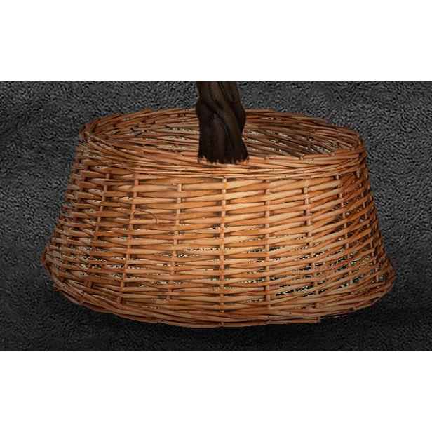 Proutěný košík, prům. 62 cm, výška 29 cm