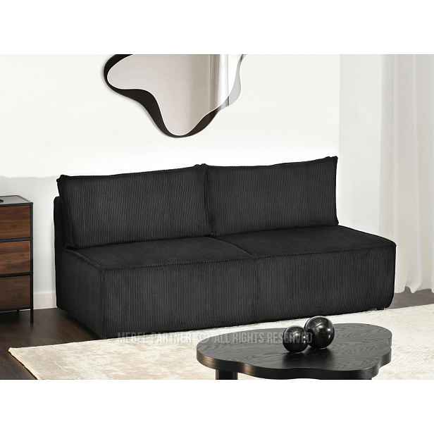Rozkládací pohovka GERALD - černá