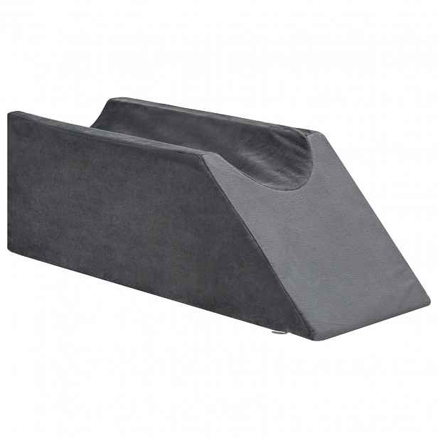 vidaXL Polštář na nohy 68 x 25 x 21,5 cm Pevný PU pěna Šedá
