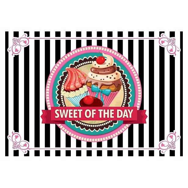 Fototapeta Sladké muffiny do dětského pokoje růžovo-modrá 250x175 lepidlo