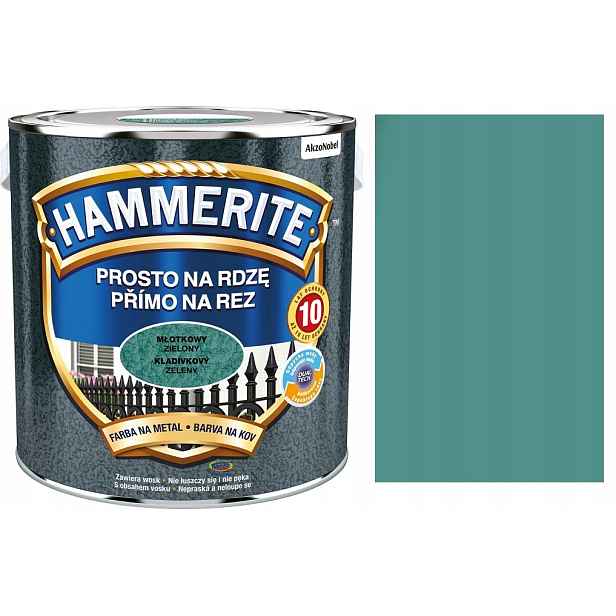 Hammerite Přímo Na Kladívkové Rzi Zelený 2,5 L