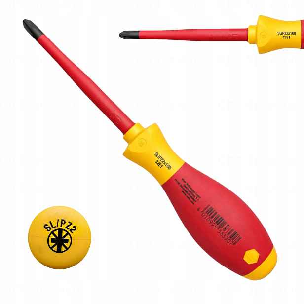 Šroubovák Softfinish Vde SL/PZ2 X 100, Plus-minus, Pro Elektrikáře, Slimfix
