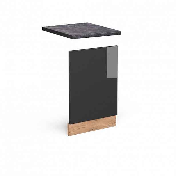 Vicco PŘEDNÍ PANEL R-Line Antracitový vysoký lesk 45 cm , PD Antracit