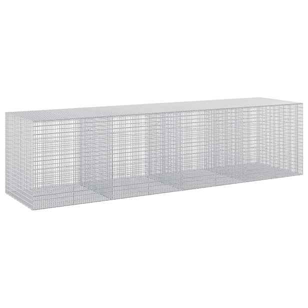 vidaXL Gabion s drátem 3,5 mm a sítem 5x2,5 cm 400x100x100 cm