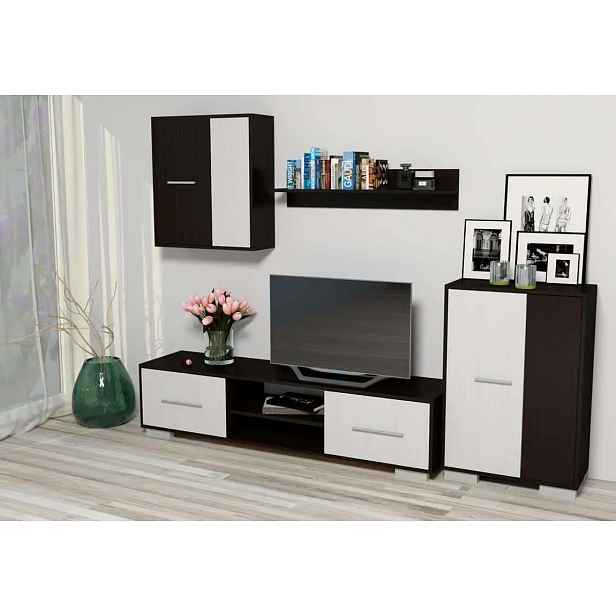 Casarredo Obývací stěna ZETA wenge/bílá