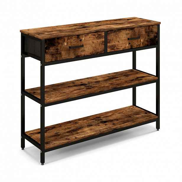 COSTWAY KONZOLOVÝ STOLEK cm dekor vintage dub