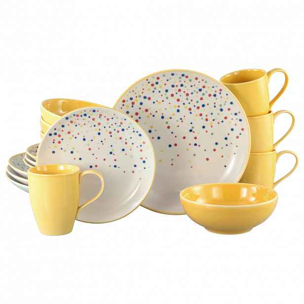 Creatable KOMBINOVANÁ SOUPRAVA Joy Gelb-bunt 16dílné