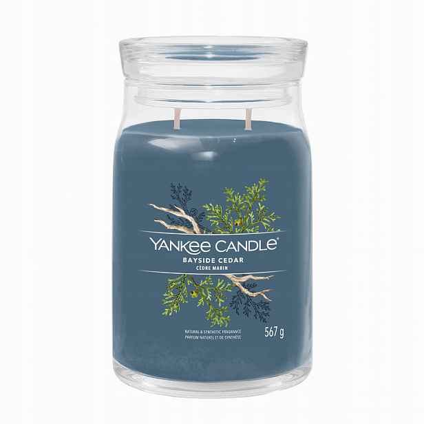 Velká vonná svíčka Yankee Candle Bayside Cedar