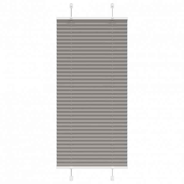 vidaXL Plisovaná roleta antracitová 65x100 cm Šířka látky 64,4 cm