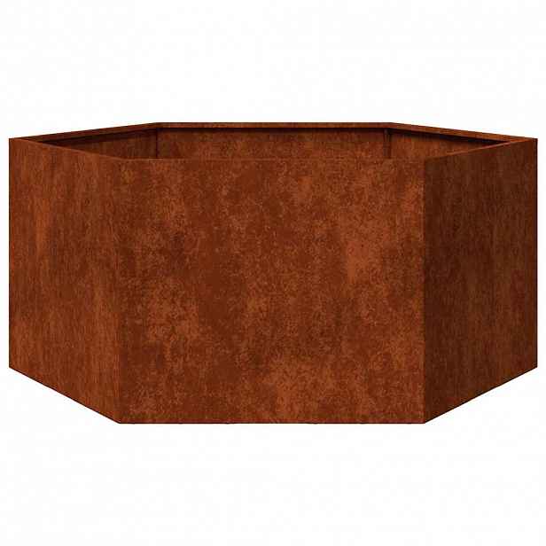 vidaXL Truhlík rezavý 90 x 90 x 45 cm cortenová ocel