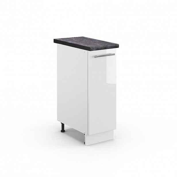 Vicco LÉKÁRNIČKOVÁ SKŘÍŇKA Fame-Line Bílá vysoký lesk 30 cm , PD Antracit