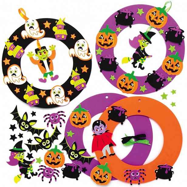 Halloween Diy Přívěsky 3 Ks 18,5 CM Pěnové Na Zdobení Pro Děti
