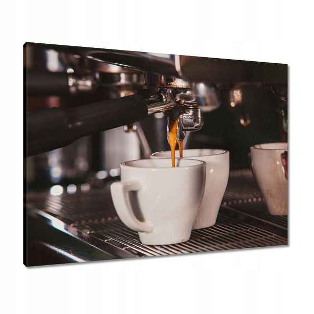Obrazy 80x60 Příprava kávy espresso