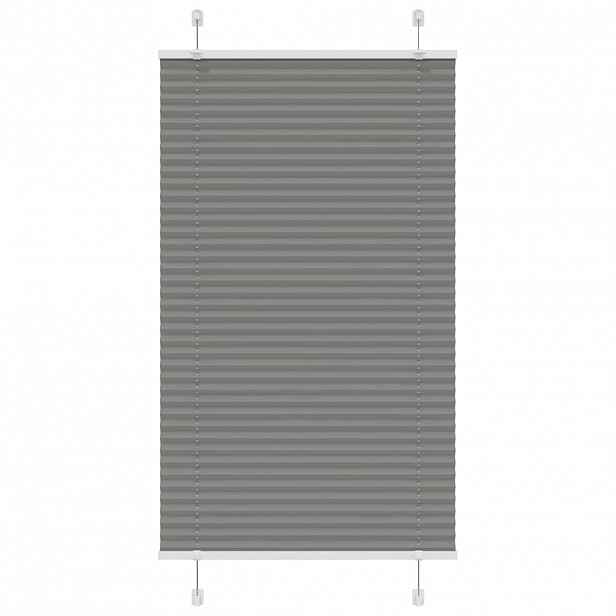 vidaXL Plisovaná roleta antracitová 70x100 cm Šířka látky 69,4 cm