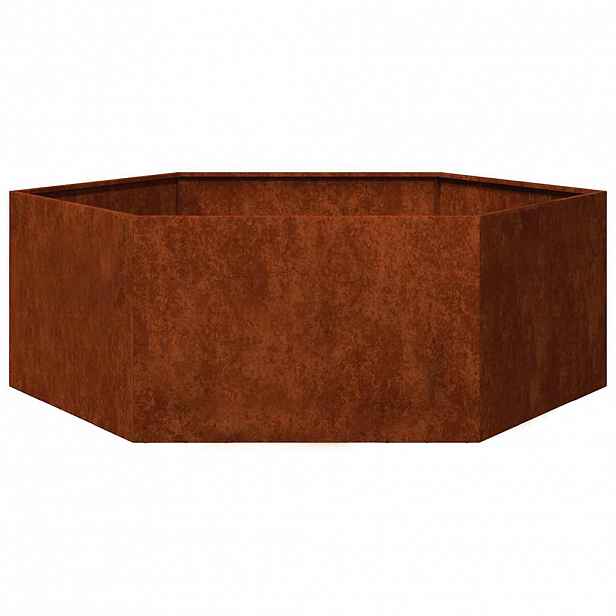 vidaXL Truhlík rezavý 138x120x45 cm cortenová ocel