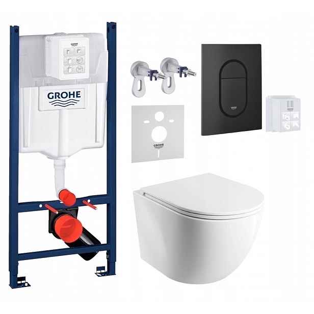 Grohe Rapid Sl s Wc mísou Omnires Cmwbp a tlačítkem černý mat