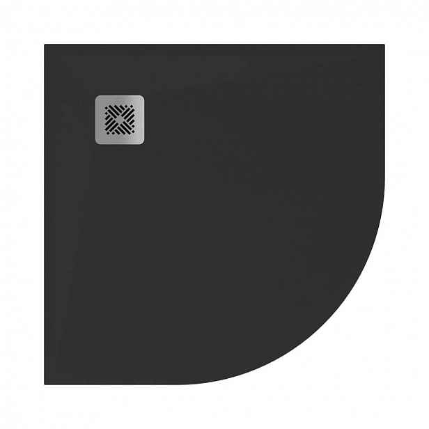 Jika Selina - Sprchová vanička 90x90 cm, Anti-Slip, černá H2142K7R110001