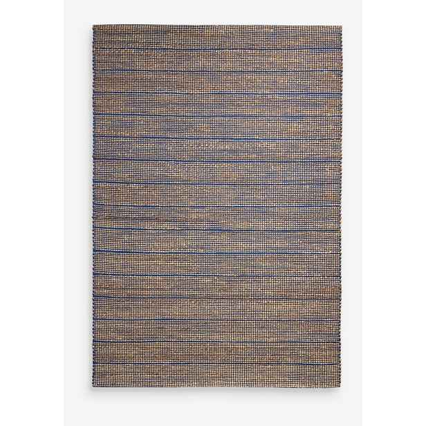 Modrý ručně tkaný koberec s příměsí juty 120x170 cm Hurley – MADE