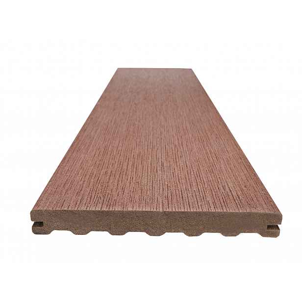 Prkno terasové dřevoplastové WOODPLASTIC RUSTIC MAX palisander