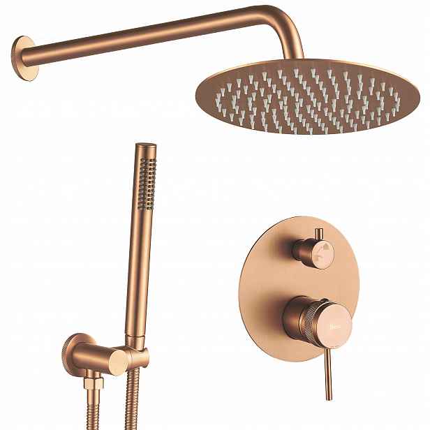 Rea Podomítkový Sprchový Set Lungo Grip Kartáčovaná Měď Box