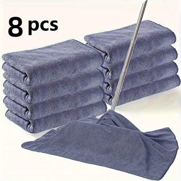 TEMU Super jemné utěrky z mikrovlákna, opakovaně použitelné, rychleschnoucí, nepouští vlákna, moderní styl, pro drátěnku, mop, čištění oken, obývací
