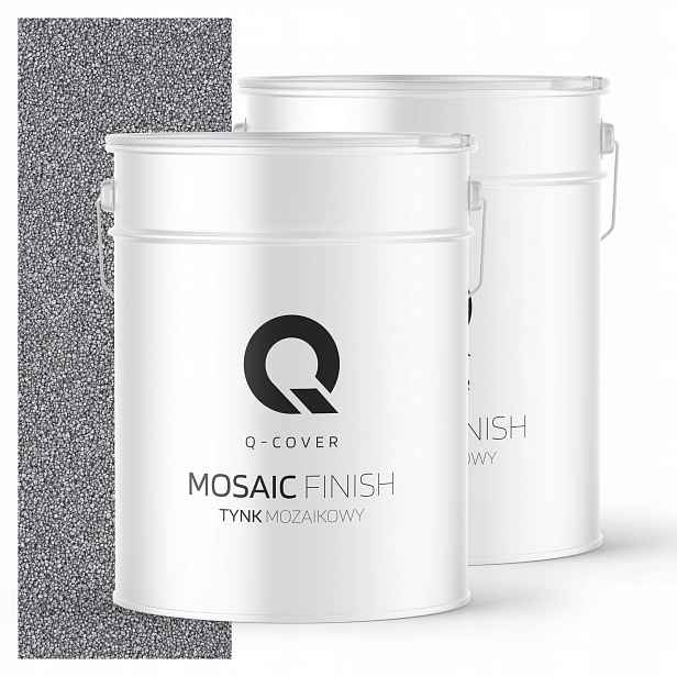 Mozaiková Omítka Mozaika 12,5 Kg Stříbrná M11 Ozdobná Pryskyřičná Fasáda Premium