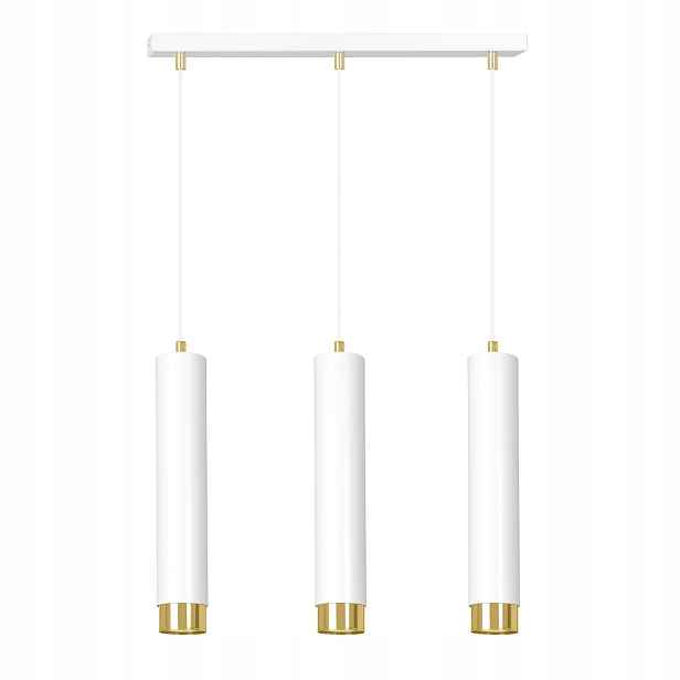 Emibig Lustr Kibo 3xGU10 Bílý Zlatý Moderní Design 30W